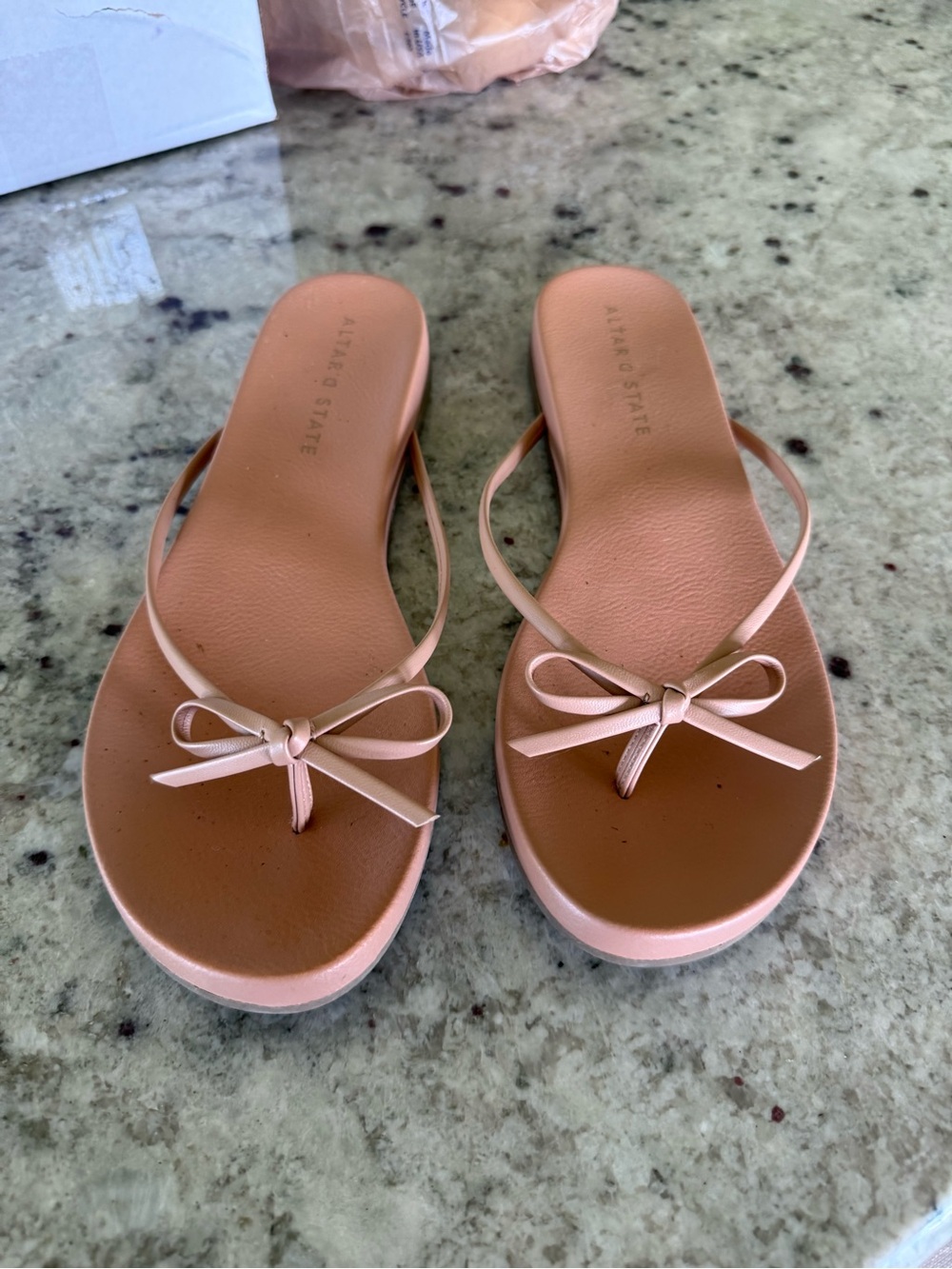 Altar'd State Bow Toe-Post Sandals